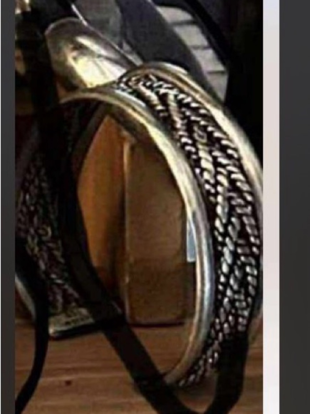 Mexico Sterling Silver Braided cuff -